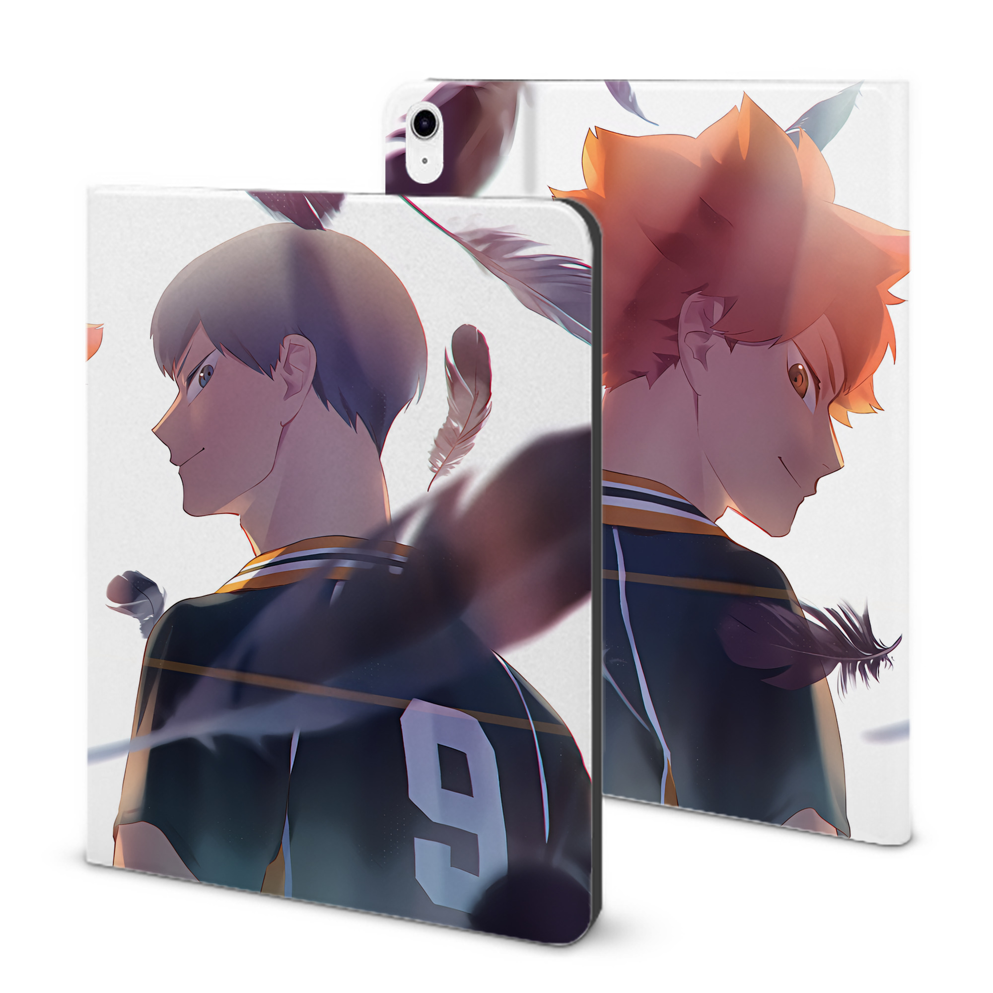 （画像用） ハイキュー!! Haikyu!! IPad ケース ブック型 PUレザー TPU 耐衝撃 軽量 薄型 ペン収納なし 全面保護 IPad 各モデル対応